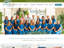 Tablet Screenshot of longleafdental.com